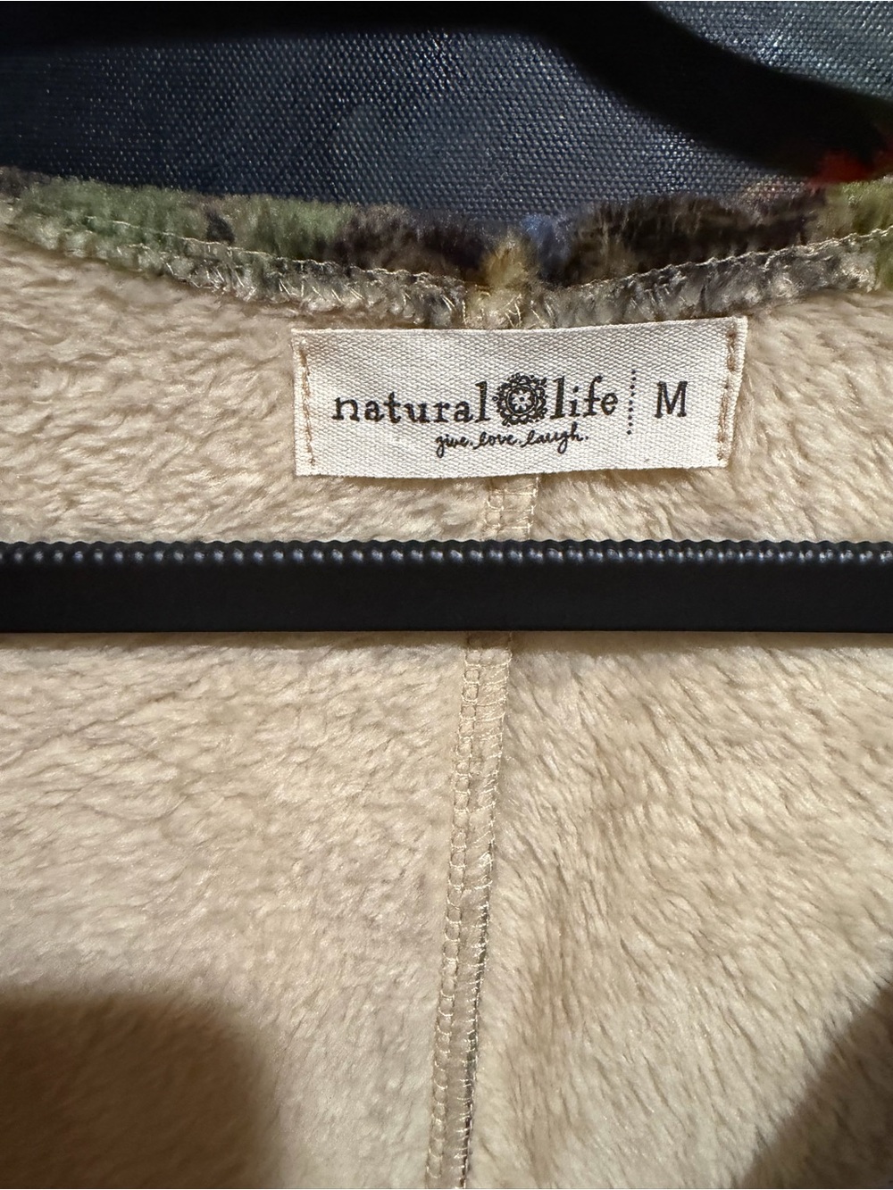 NATURAL LIFE Multicolor Floral Zip-Front Jumpsuit - Picture 4 of 4